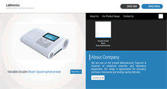 Desktop Screenshot of labtronicsspectrophotometers.com