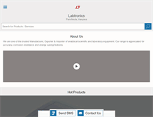 Tablet Screenshot of labtronicsspectrophotometers.com